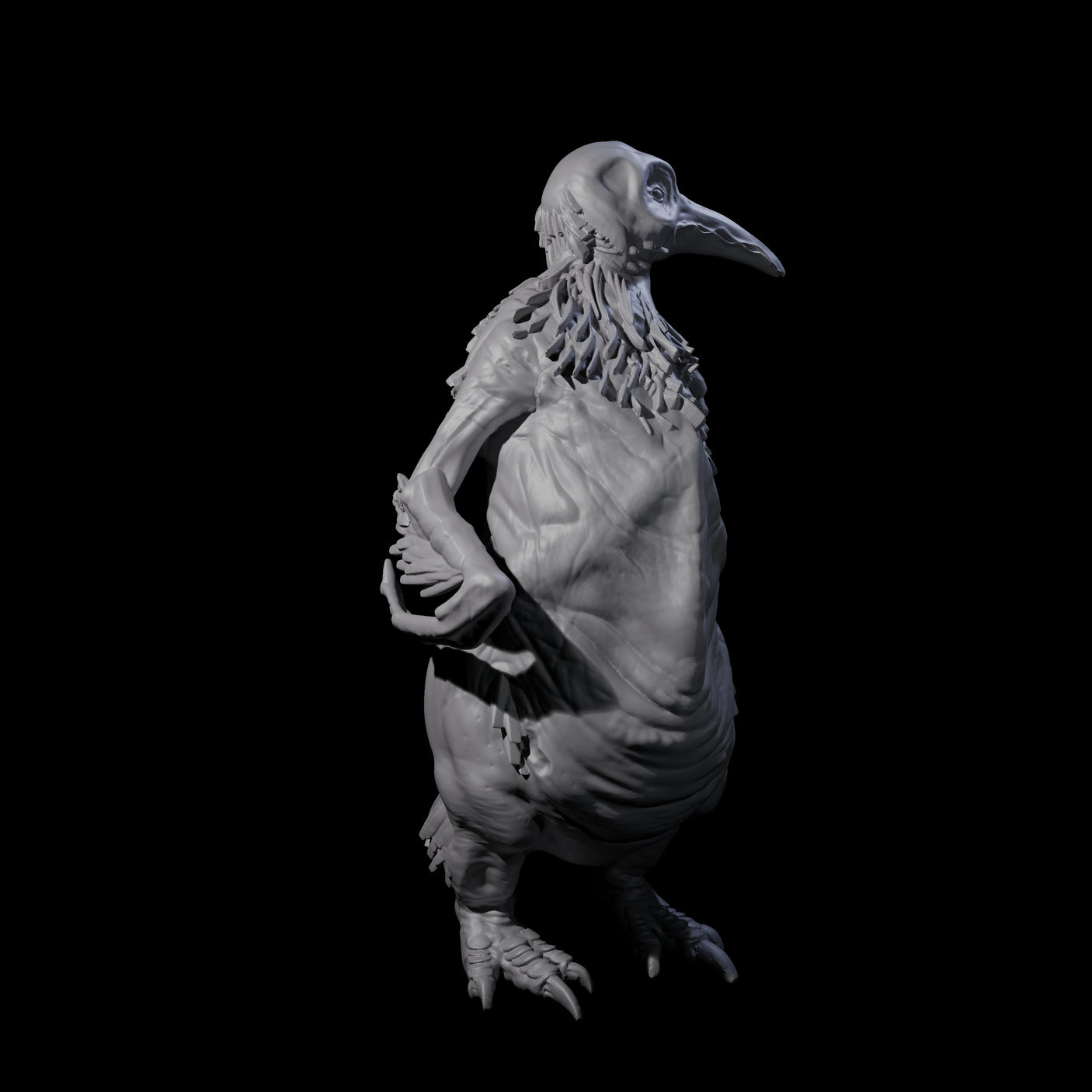 Not So Cute Pinguin Abberant B Miniature for Dungeons and Dragons, Pathfinder or other TTRPGs