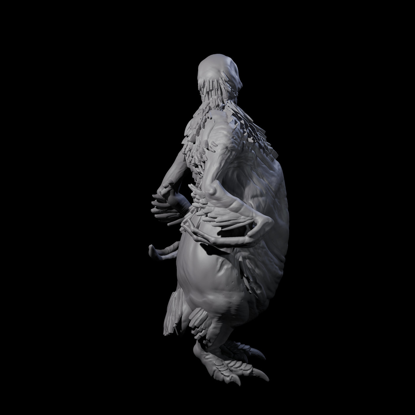 Not So Cute Pinguin Abberant B Miniature for Dungeons and Dragons, Pathfinder or other TTRPGs