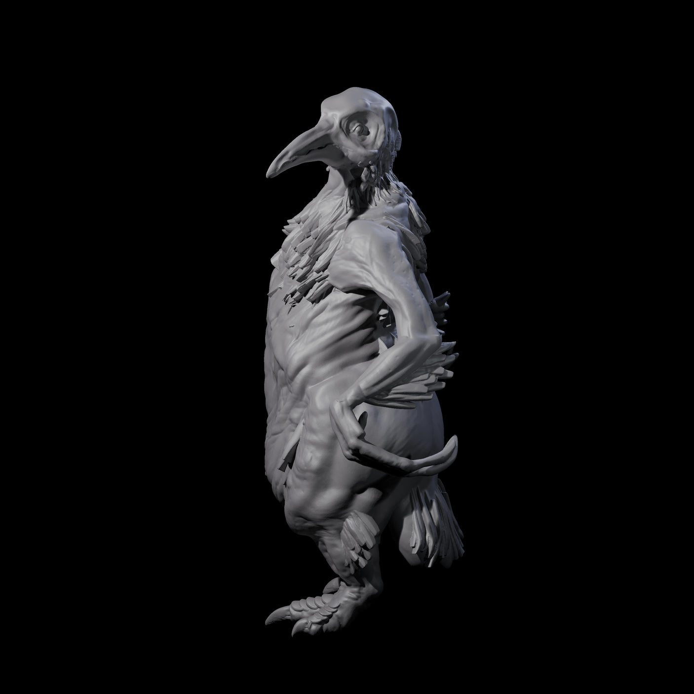 Not So Cute Pinguin Abberant B Miniature for Dungeons and Dragons, Pathfinder or other TTRPGs