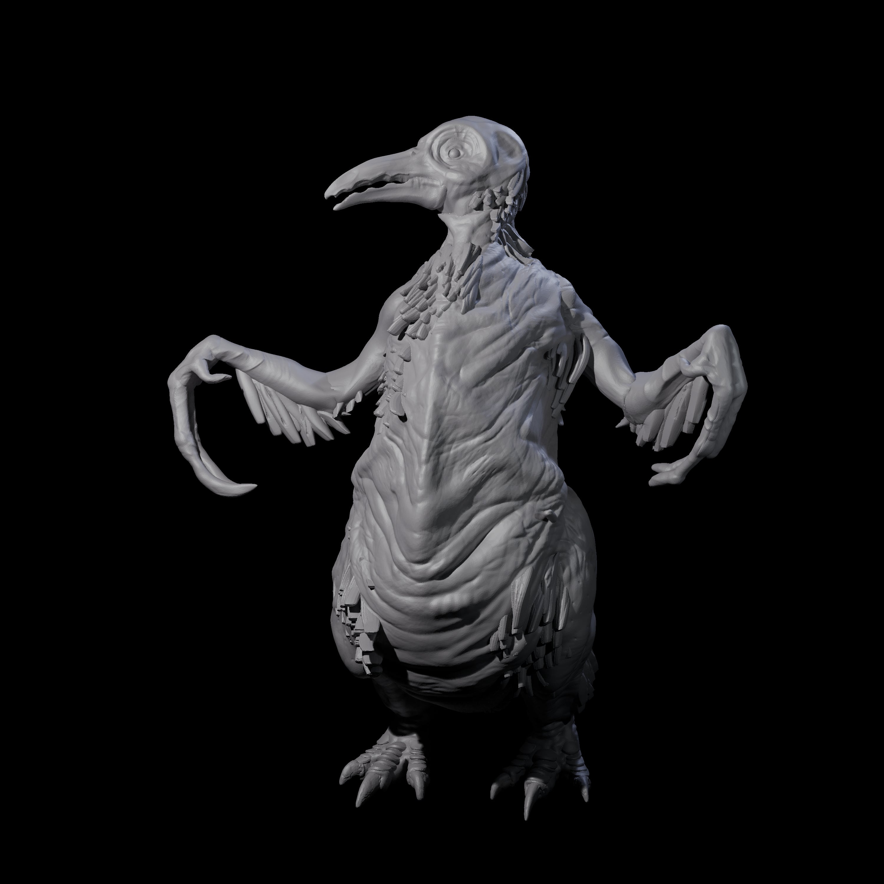 Not So Cute Pinguin Abberant D Miniature for Dungeons and Dragons, Pathfinder or other TTRPGs