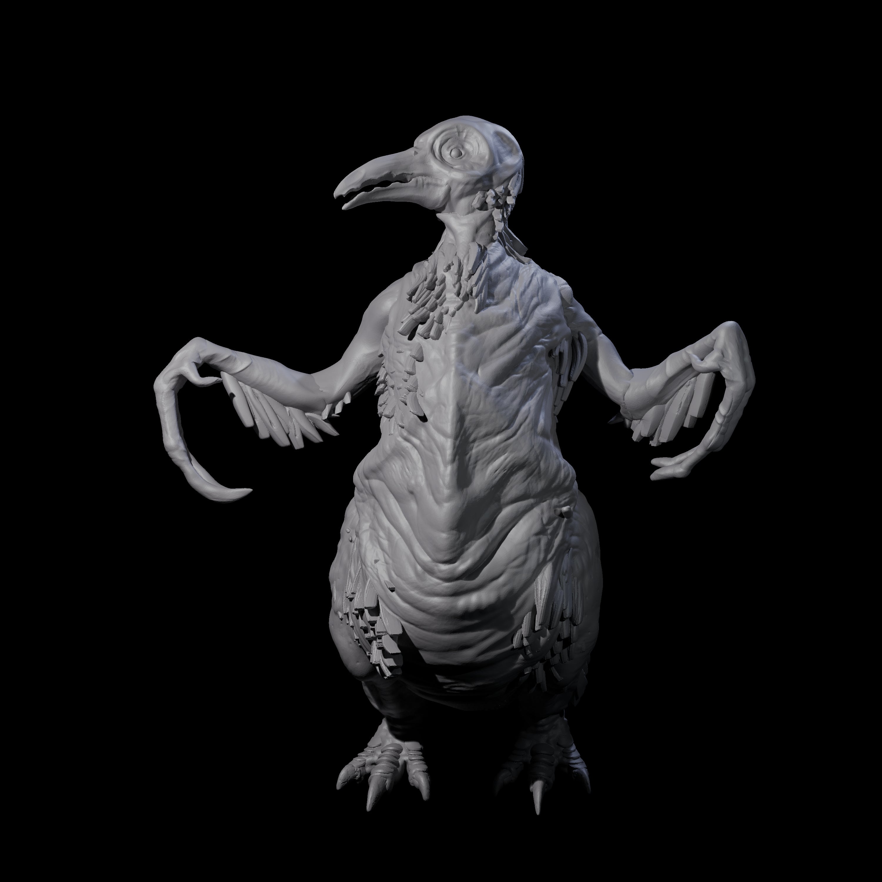 Not So Cute Pinguin Abberant D Miniature for Dungeons and Dragons, Pathfinder or other TTRPGs