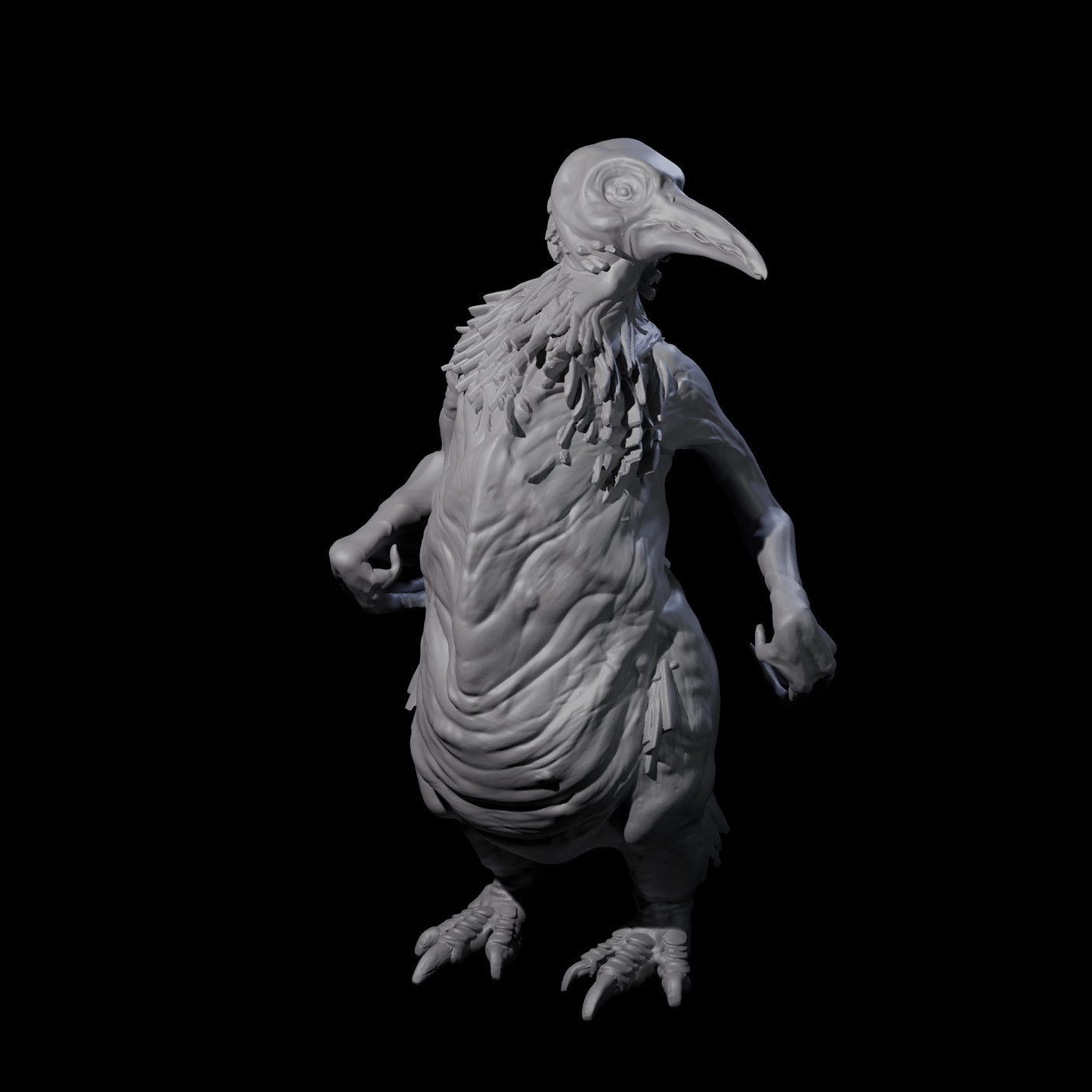 Not So Cute Pinguin Abberants Miniature for Dungeons and Dragons, Pathfinder or other TTRPGs