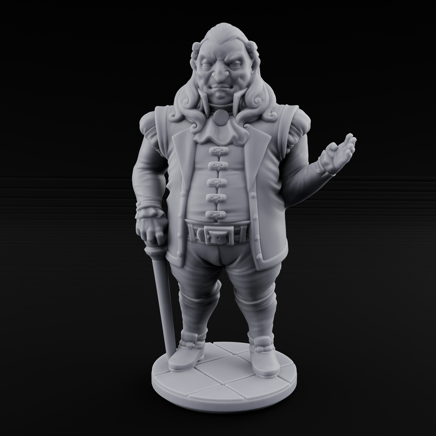 Now Look Here Human Noble Miniature for Dungeons and Dragons, Pathfinder or other TTRPGs