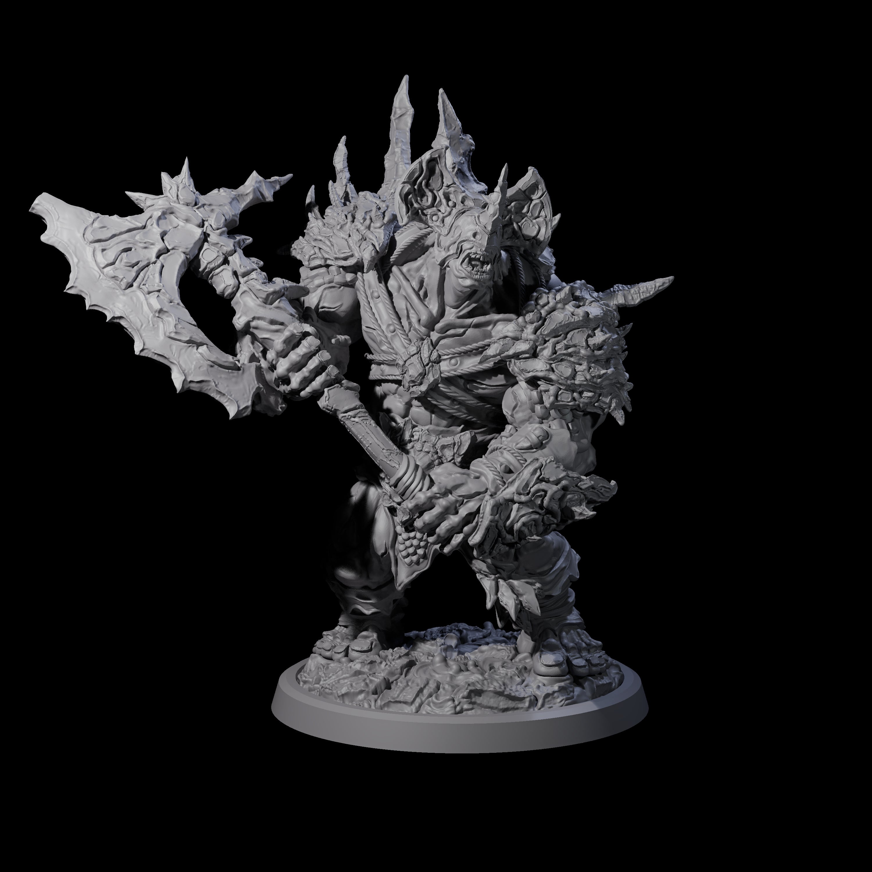 Oceanbound Ogre A Miniature for Dungeons and Dragons, Pathfinder or other TTRPGs