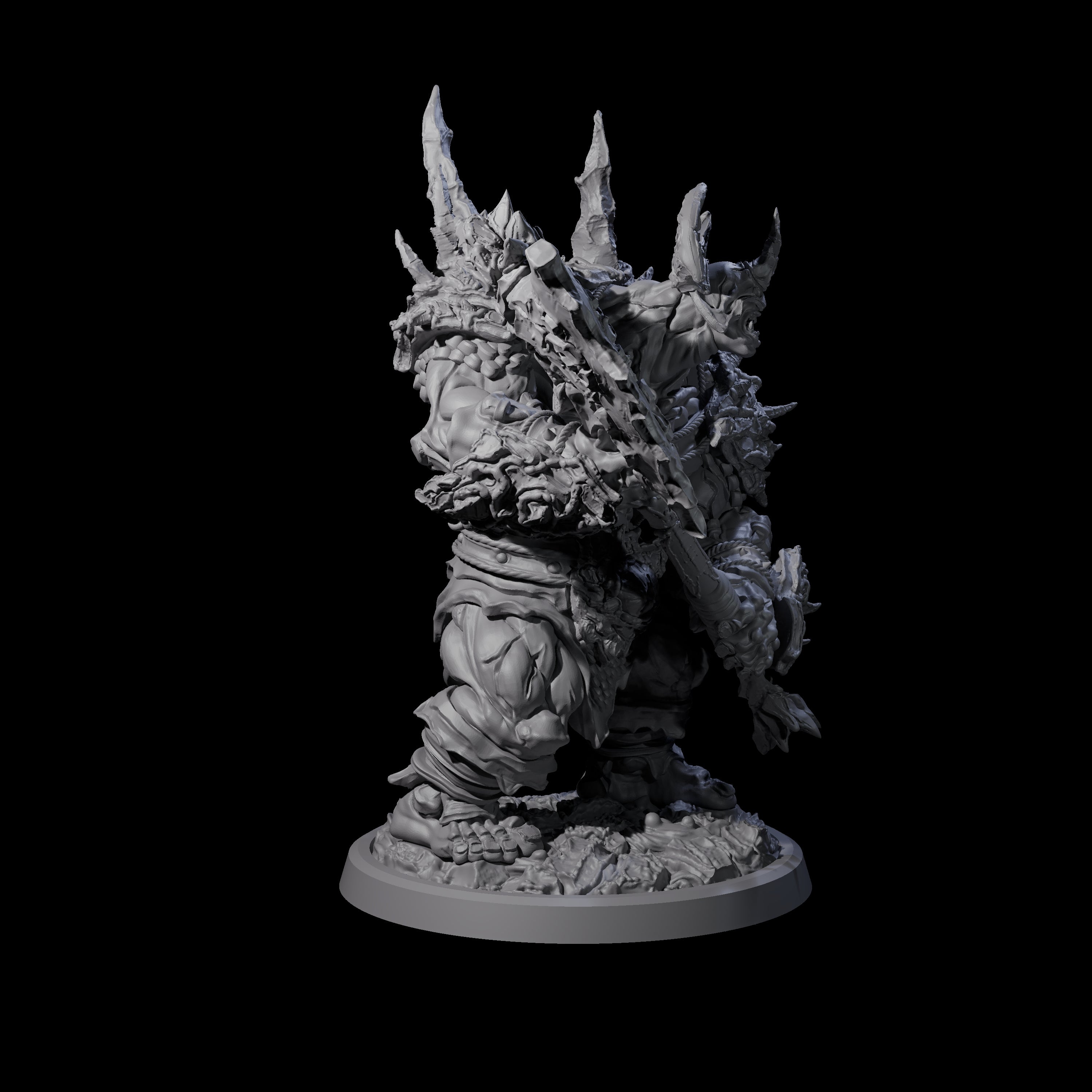 Oceanbound Ogre A Miniature for Dungeons and Dragons, Pathfinder or other TTRPGs