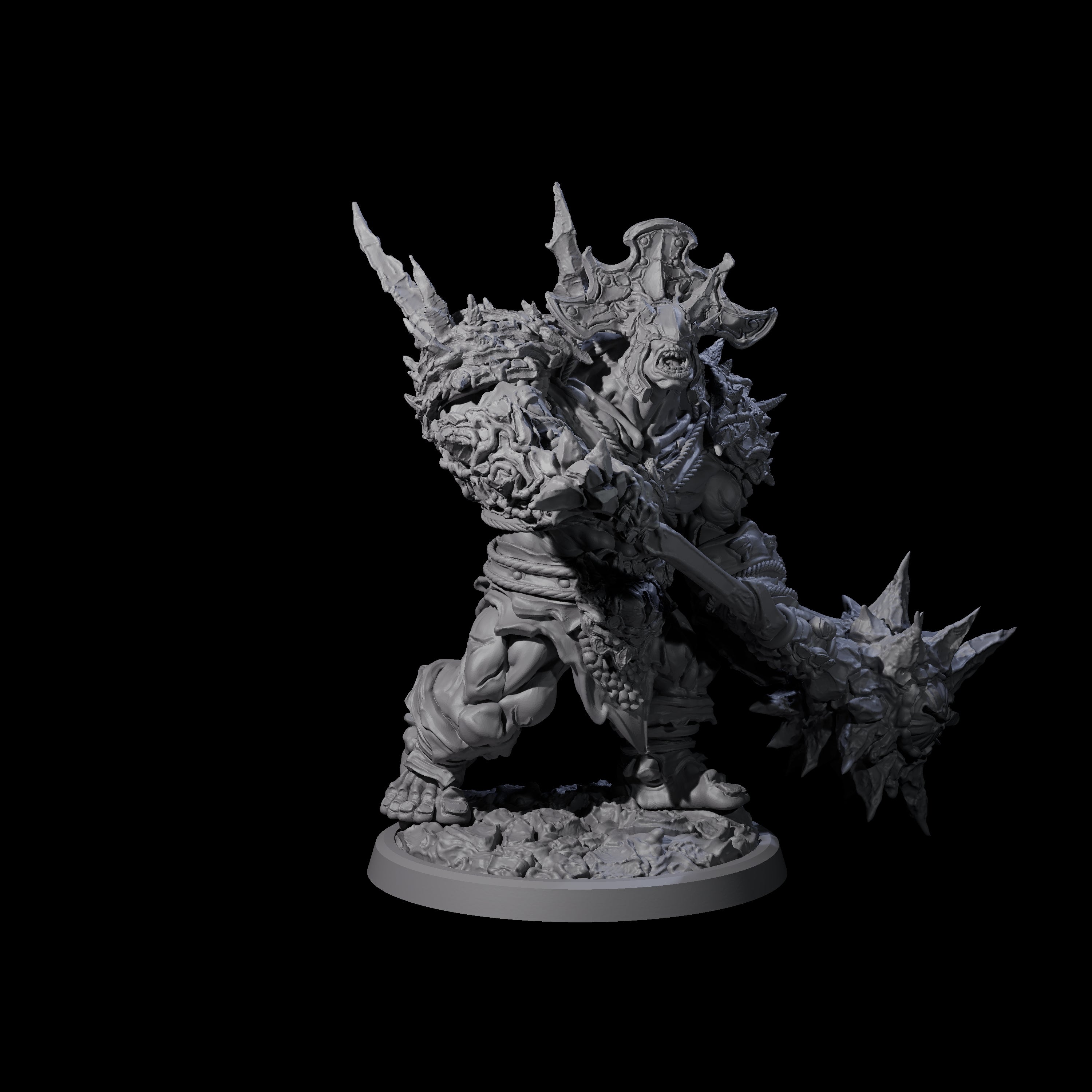 Oceanbound Ogre B Miniature for Dungeons and Dragons, Pathfinder or other TTRPGs