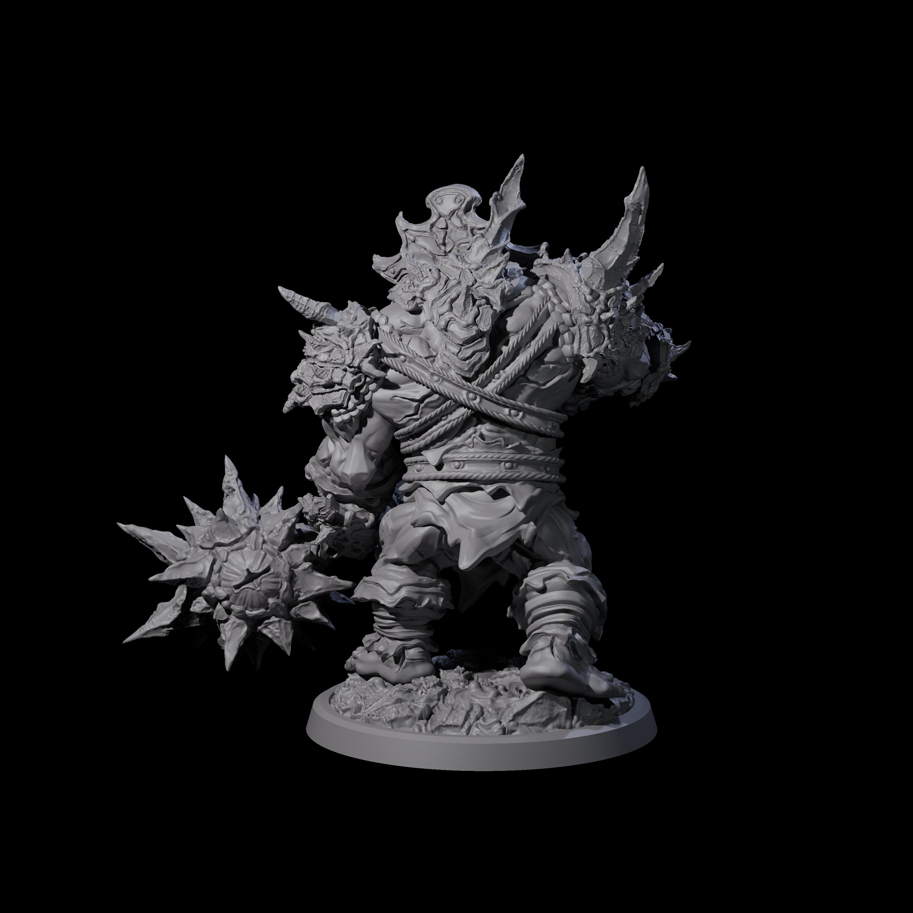 Oceanbound Ogre B Miniature for Dungeons and Dragons, Pathfinder or other TTRPGs