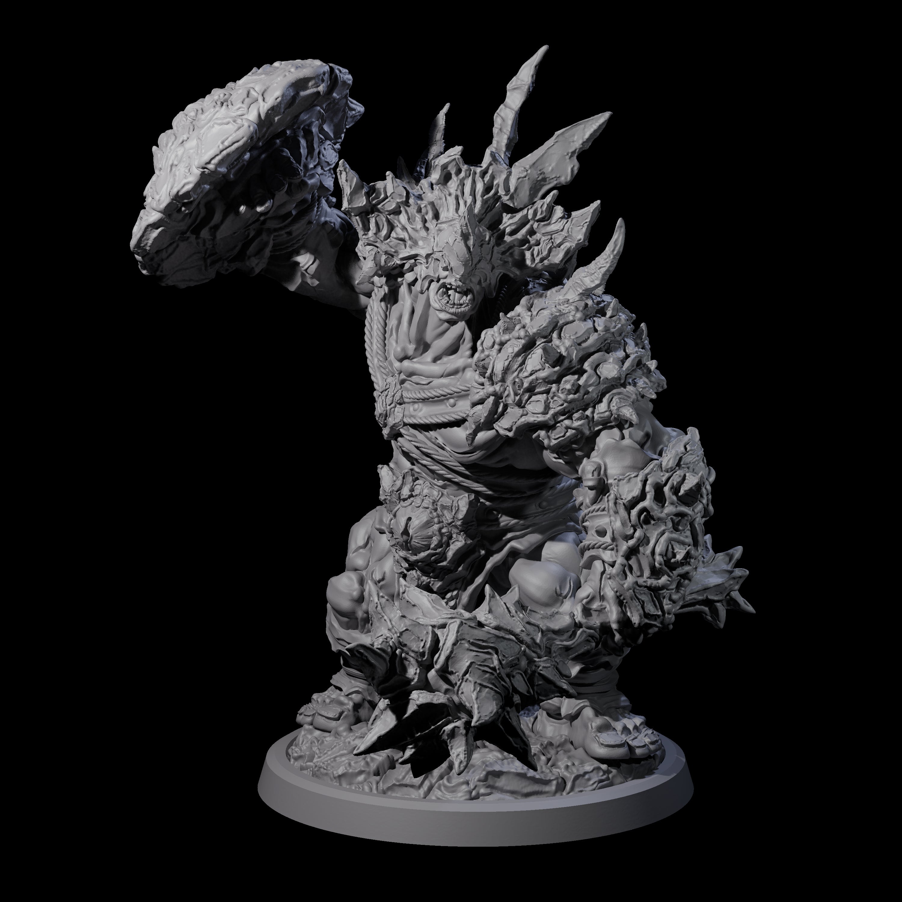 Oceanbound Ogre C Miniature for Dungeons and Dragons, Pathfinder or other TTRPGs