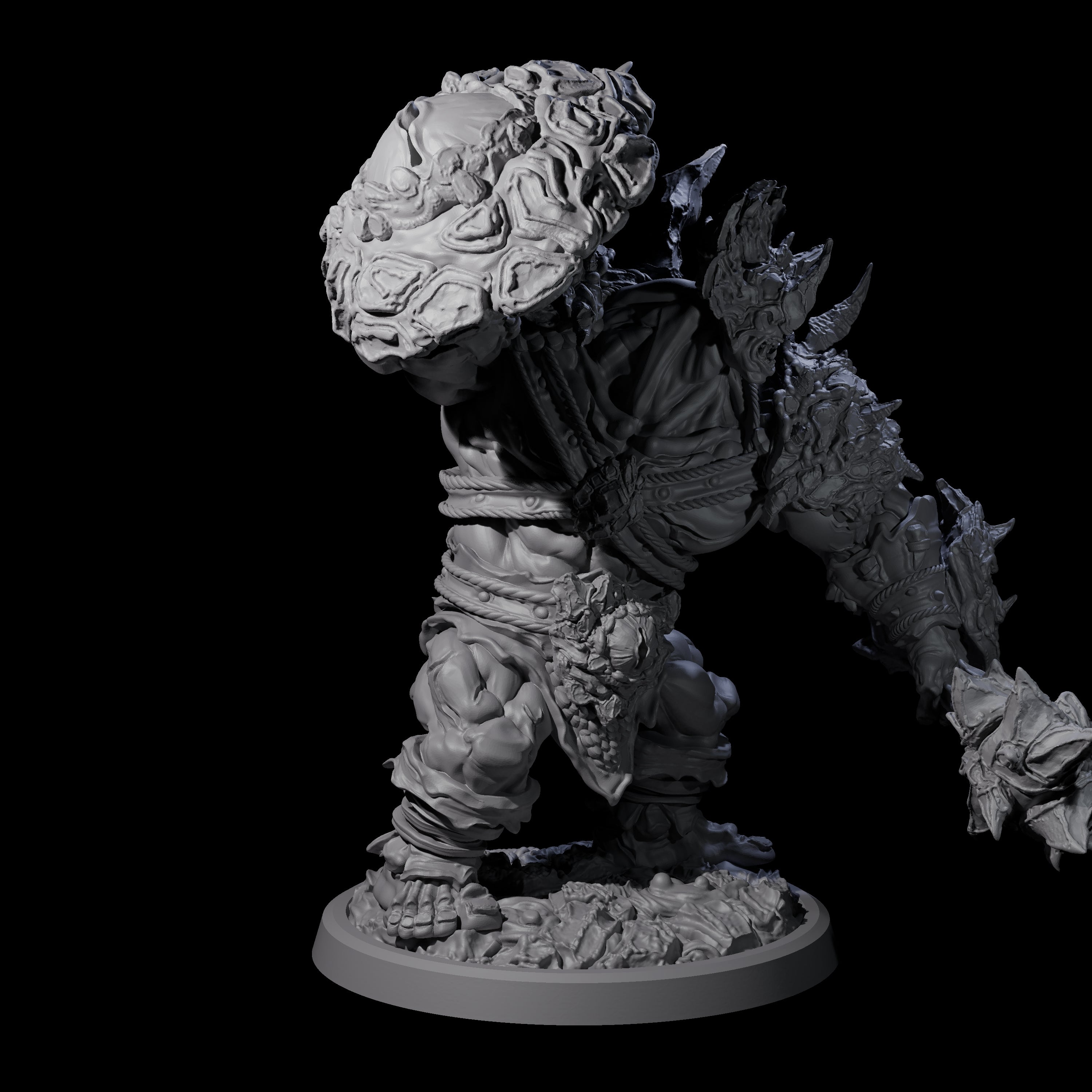Oceanbound Ogre C Miniature for Dungeons and Dragons, Pathfinder or other TTRPGs