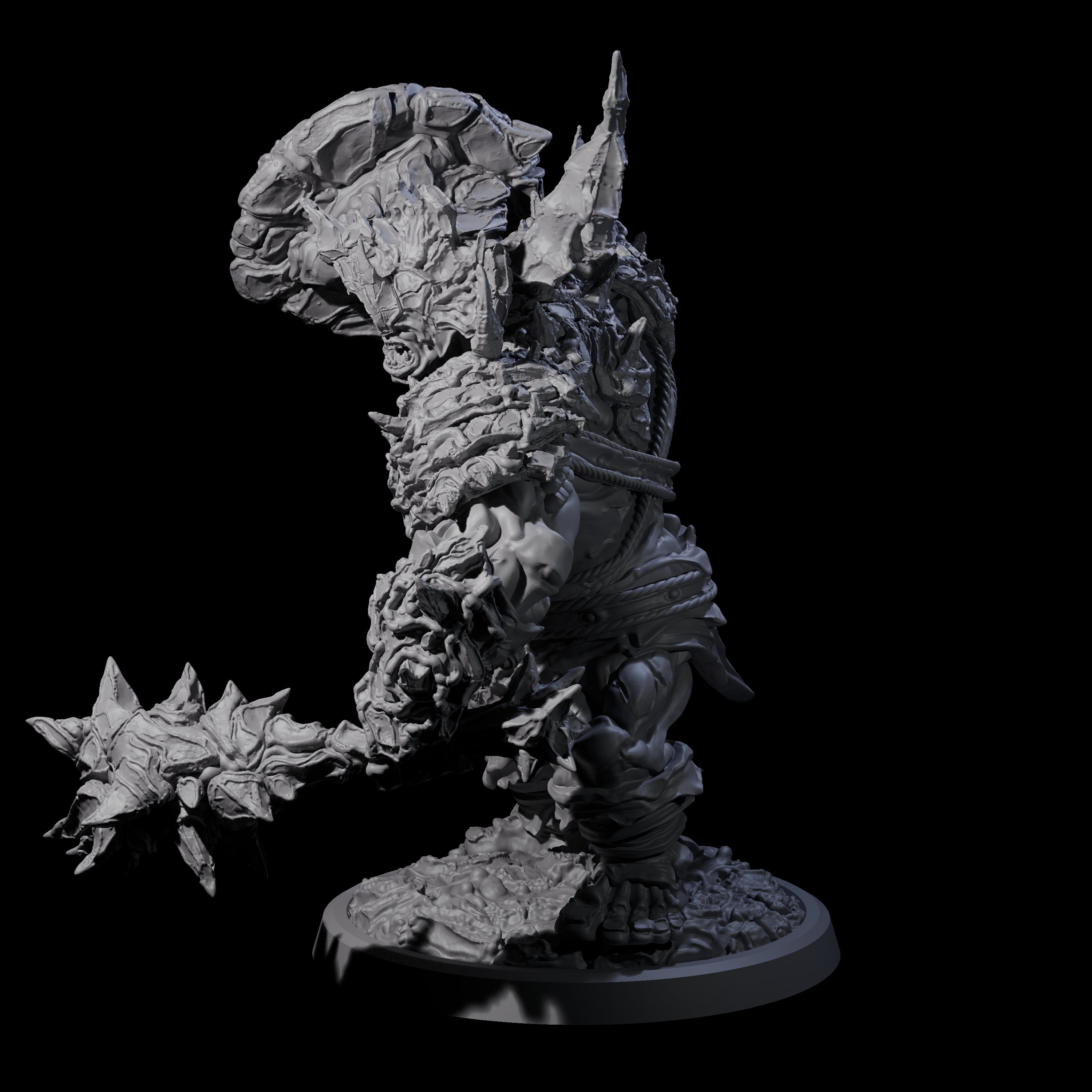 Oceanbound Ogre C Miniature for Dungeons and Dragons, Pathfinder or other TTRPGs