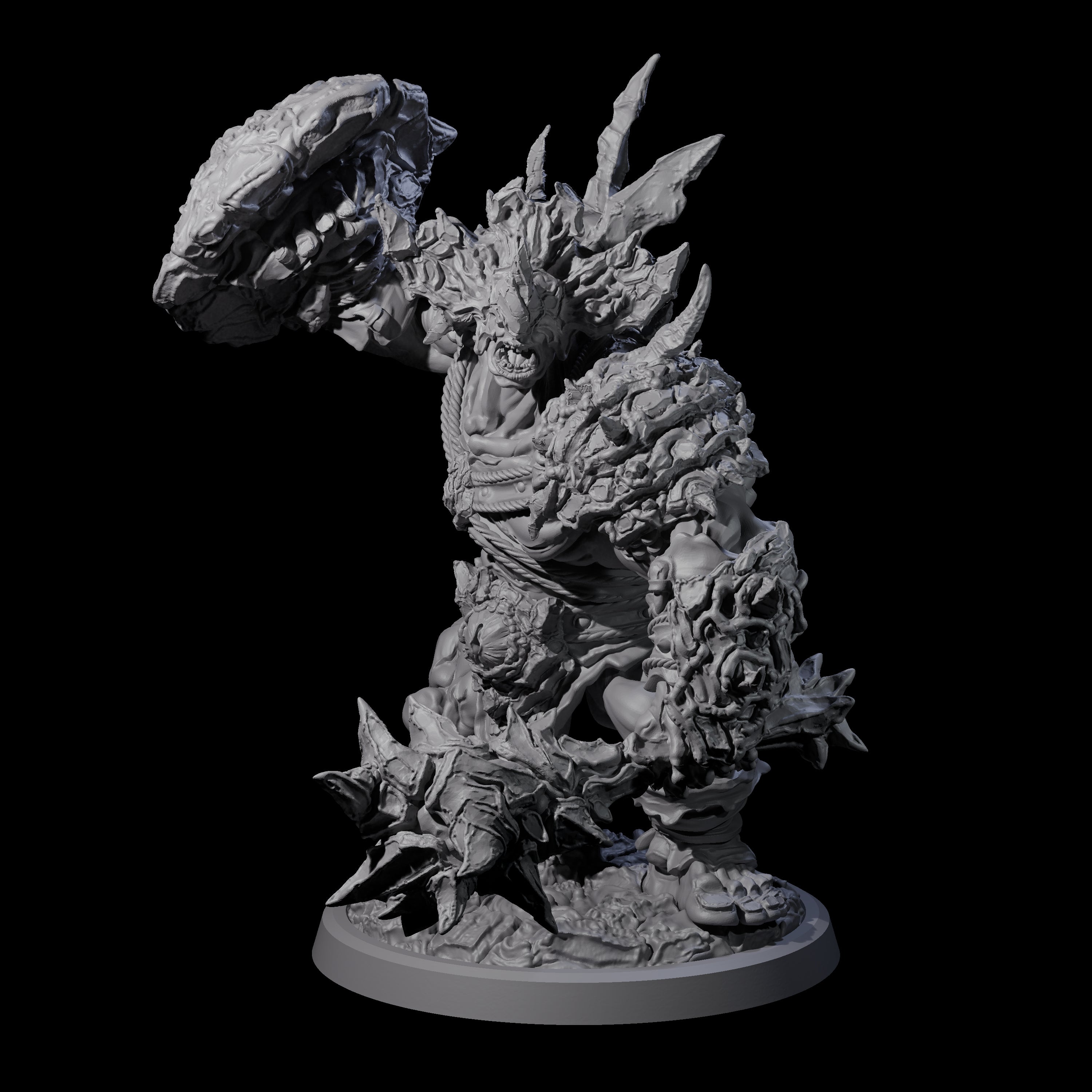 Oceanbound Ogre C Miniature for Dungeons and Dragons, Pathfinder or other TTRPGs