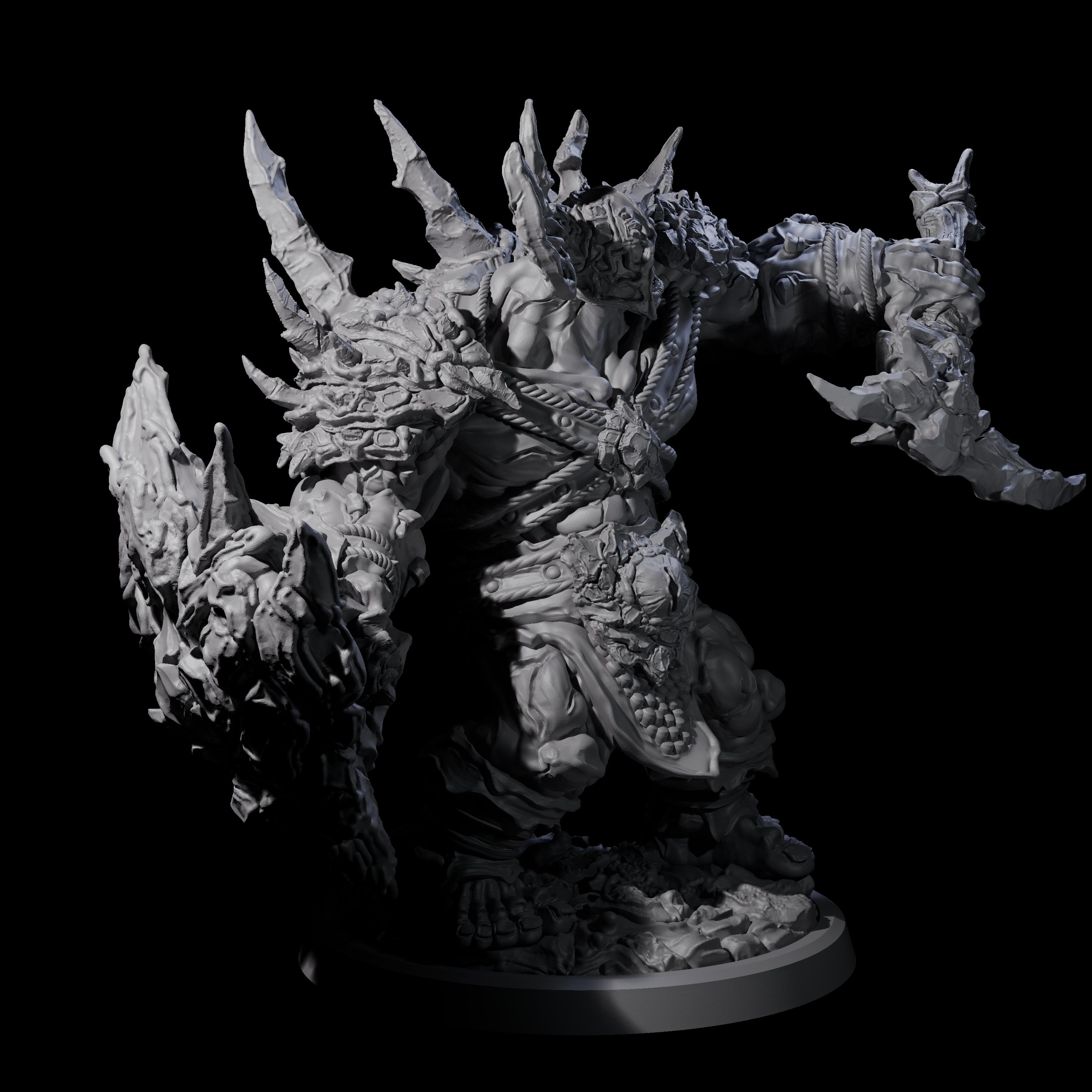 Oceanbound Ogre D Miniature for Dungeons and Dragons, Pathfinder or other TTRPGs