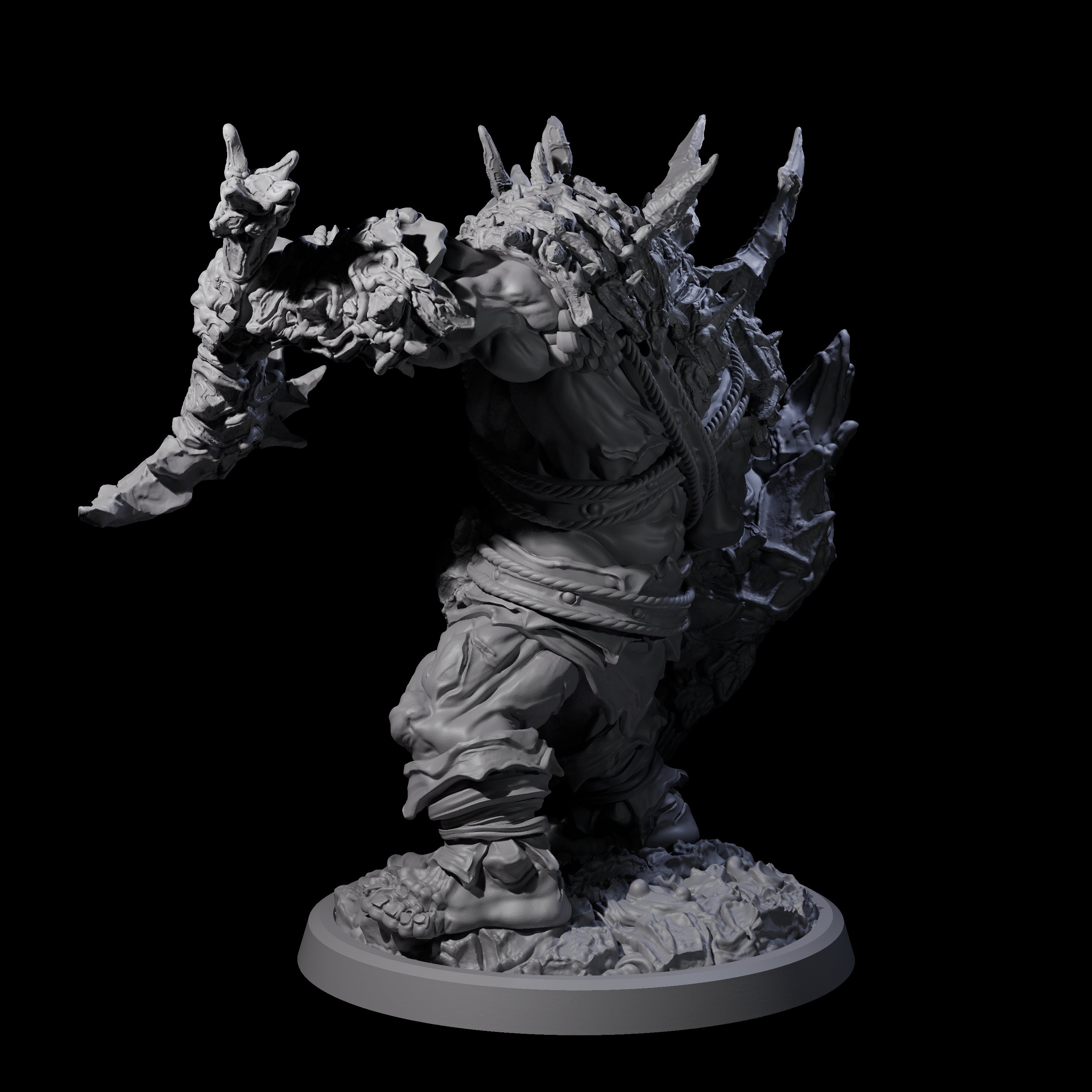 Oceanbound Ogre D Miniature for Dungeons and Dragons, Pathfinder or other TTRPGs