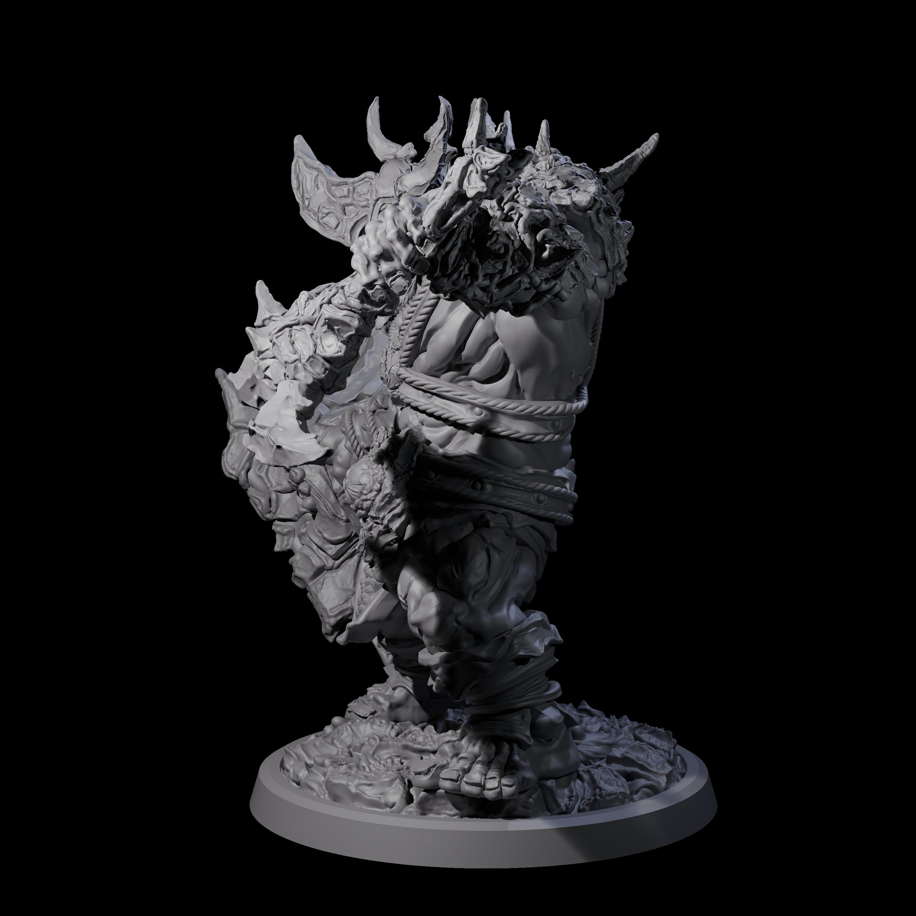 Oceanbound Ogre D Miniature for Dungeons and Dragons, Pathfinder or other TTRPGs