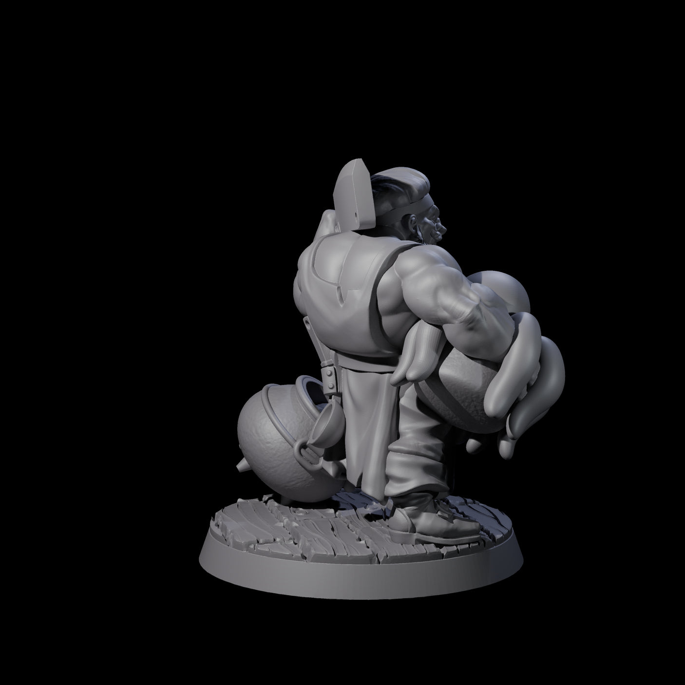 Octopus Loving Pirate Chef Miniature for Dungeons and Dragons, Pathfinder or other TTRPGs
