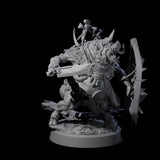 Oinking Boarfolk Soldier A Miniature for Dungeons and Dragons, Pathfinder or other TTRPGs