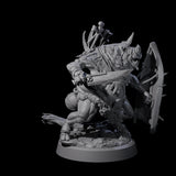 Oinking Boarfolk Soldier A Miniature for Dungeons and Dragons, Pathfinder or other TTRPGs