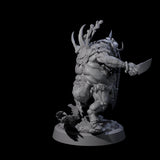 Oinking Boarfolk Soldier A Miniature for Dungeons and Dragons, Pathfinder or other TTRPGs
