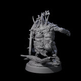 Oinking Boarfolk Soldier A Miniature for Dungeons and Dragons, Pathfinder or other TTRPGs