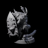 Oinking Boarfolk Soldier A Miniature for Dungeons and Dragons, Pathfinder or other TTRPGs