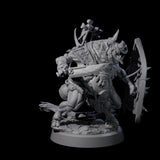 Oinking Boarfolk Soldier A Miniature for Dungeons and Dragons, Pathfinder or other TTRPGs