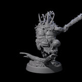 Oinking Boarfolk Soldier B Miniature for Dungeons and Dragons, Pathfinder or other TTRPGs