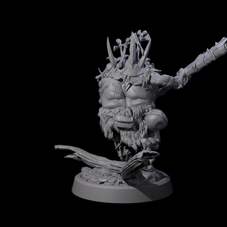 Oinking Boarfolk Soldier B Miniature for Dungeons and Dragons, Pathfinder or other TTRPGs