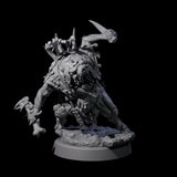 Oinking Boarfolk Soldier C Miniature for Dungeons and Dragons, Pathfinder or other TTRPGs