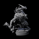 Oinking Boarfolk Soldier C Miniature for Dungeons and Dragons, Pathfinder or other TTRPGs