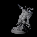 Oinking Boarfolk Soldier C Miniature for Dungeons and Dragons, Pathfinder or other TTRPGs