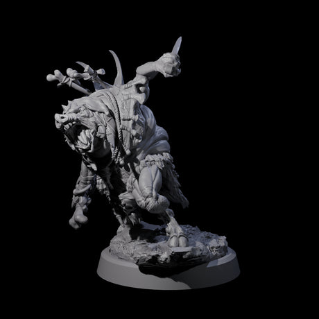 Oinking Boarfolk Soldier C Miniature for Dungeons and Dragons, Pathfinder or other TTRPGs