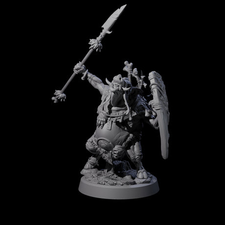 Oinking Boarfolk Soldier D Miniature for Dungeons and Dragons, Pathfinder or other TTRPGs