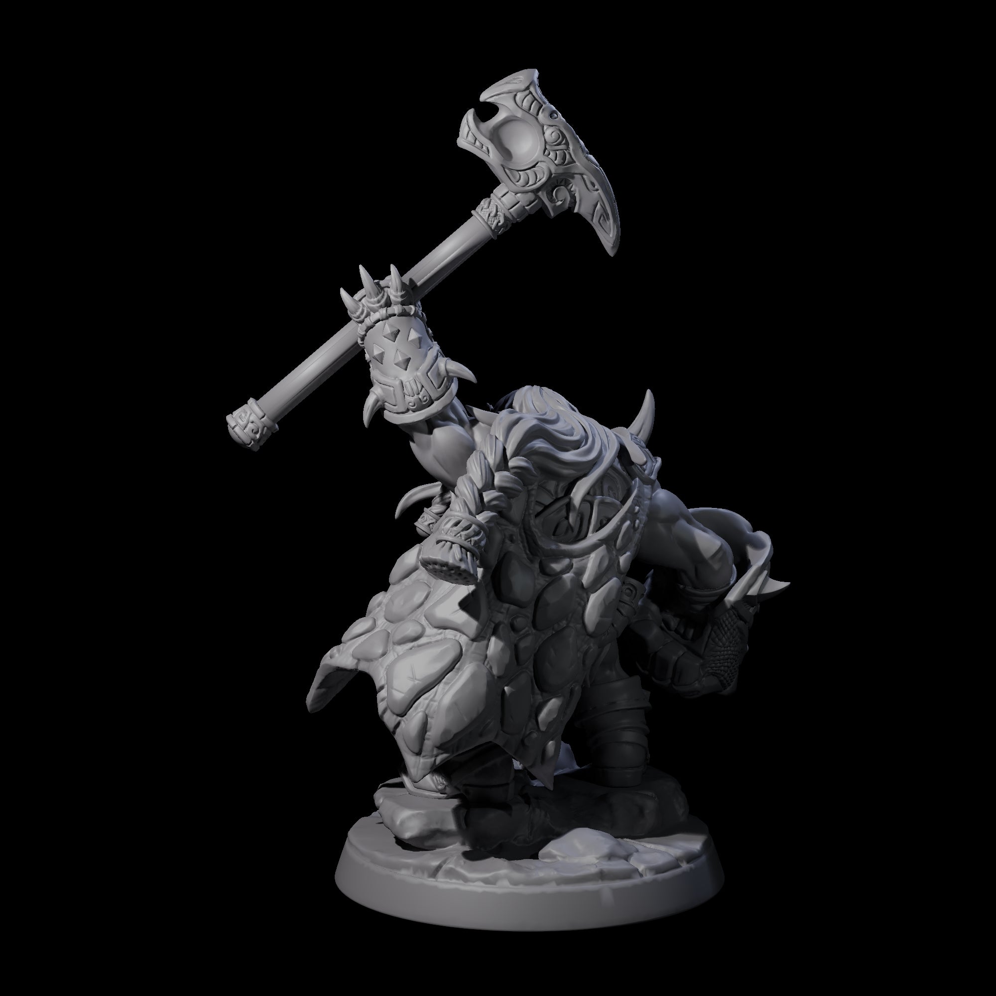 Old Battlefist Dwarf Leader Miniature for Dungeons and Dragons, Pathfinder or other TTRPGs