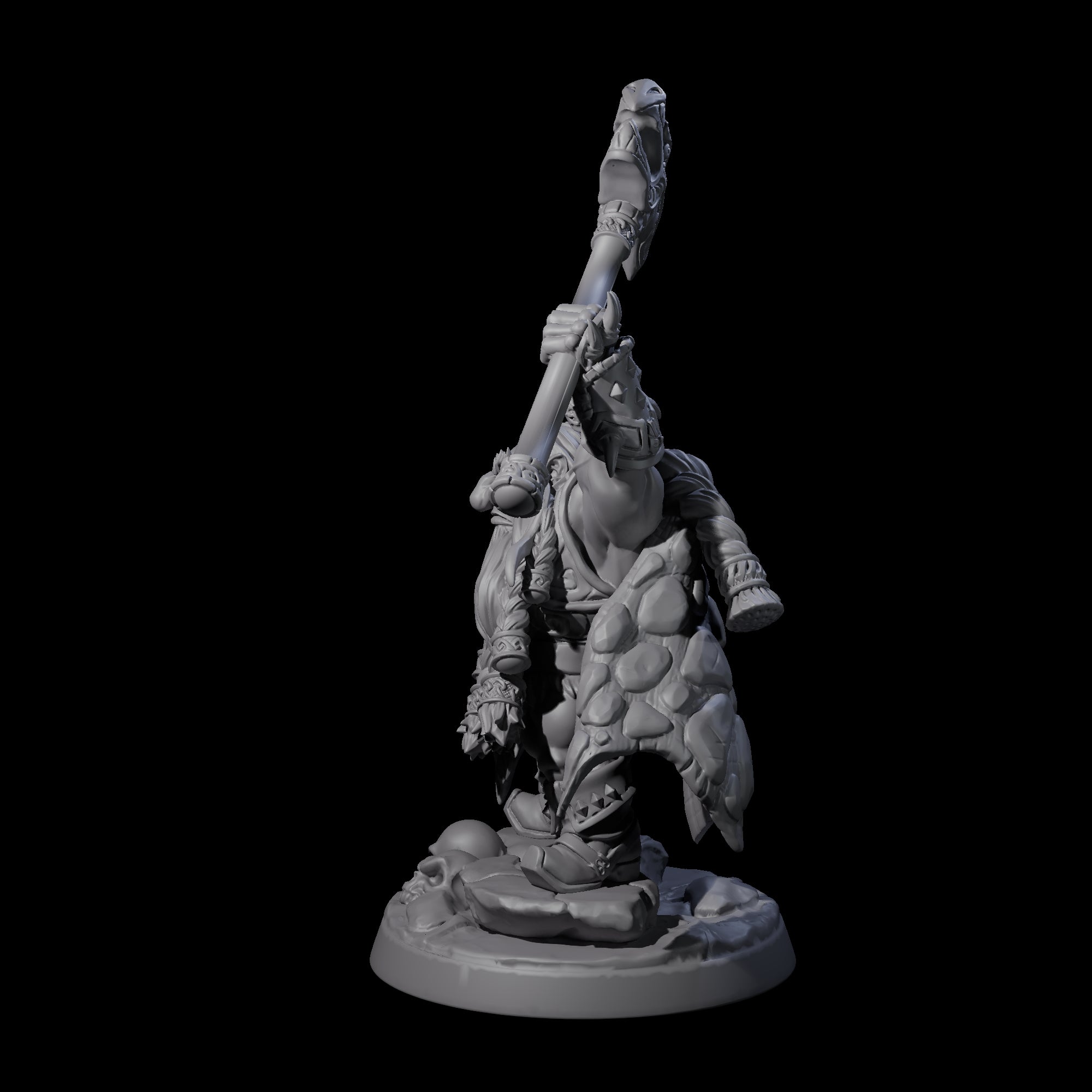 Old Battlefist Dwarf Leader Miniature for Dungeons and Dragons, Pathfinder or other TTRPGs