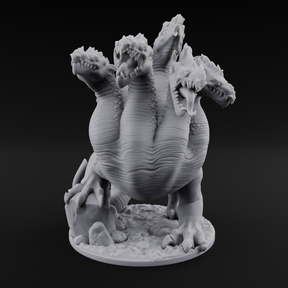 Old Fashioned Hydra Monstrosity Miniature for Dungeons and Dragons, Pathfinder or other TTRPGs
