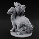 Old Fashioned Hydra Monstrosity Miniature for Dungeons and Dragons, Pathfinder or other TTRPGs