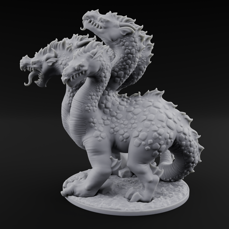 Old Fashioned Hydra Monstrosity Miniature for Dungeons and Dragons, Pathfinder or other TTRPGs