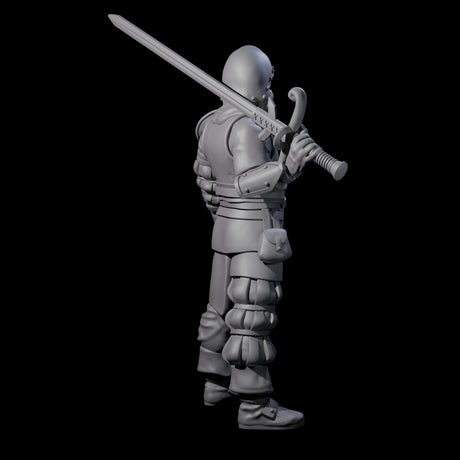 Old Grizzled Guard Miniature for Dungeons and Dragons, Pathfinder or other TTRPGs