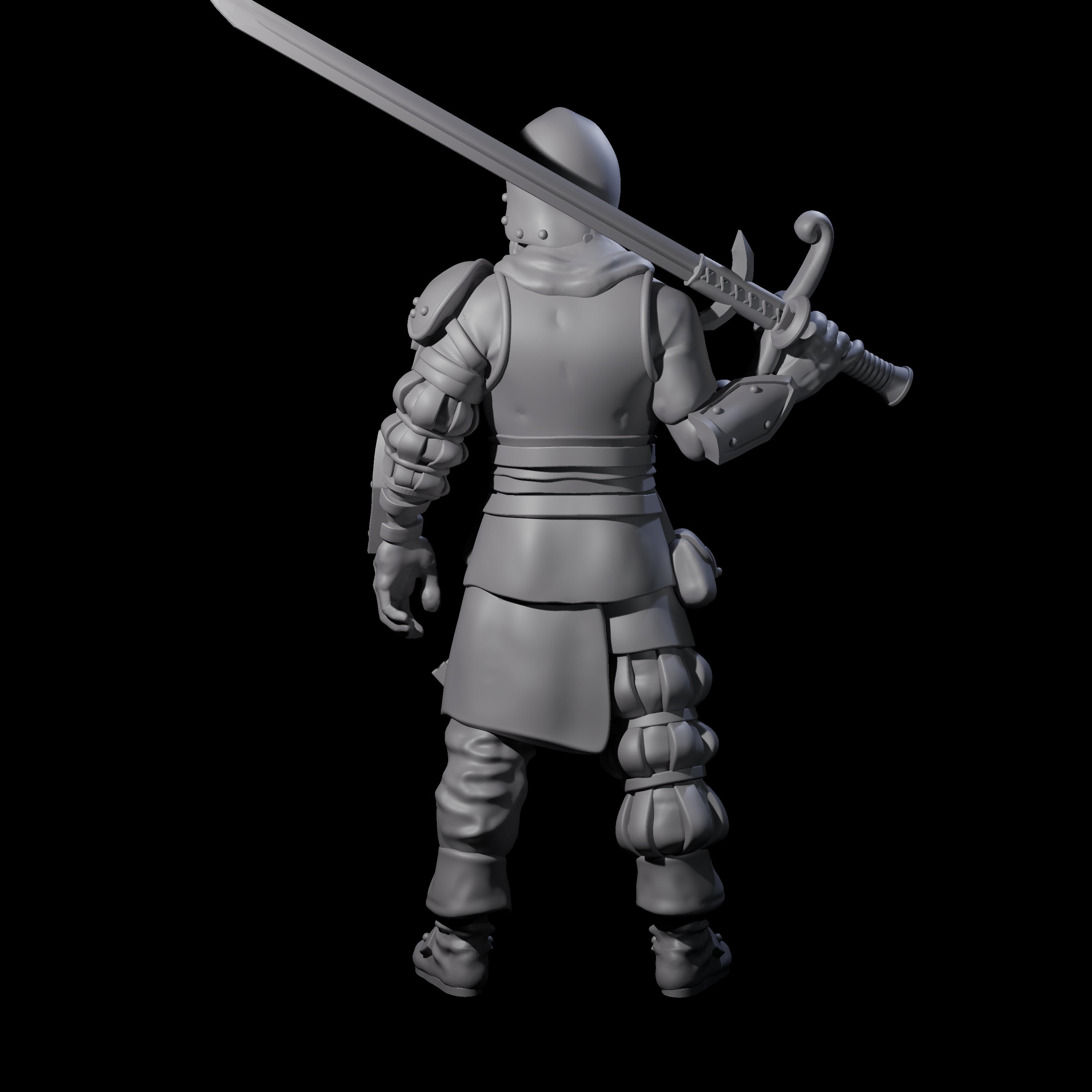 Old Grizzled Guard Miniature for Dungeons and Dragons, Pathfinder or other TTRPGs