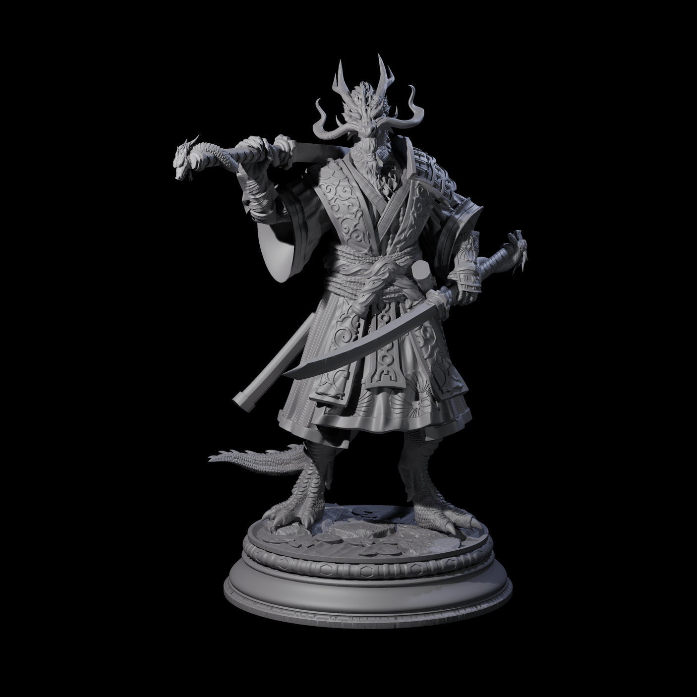 Old Master Monk Miniature for Dungeons and Dragons, Pathfinder or other TTRPGs