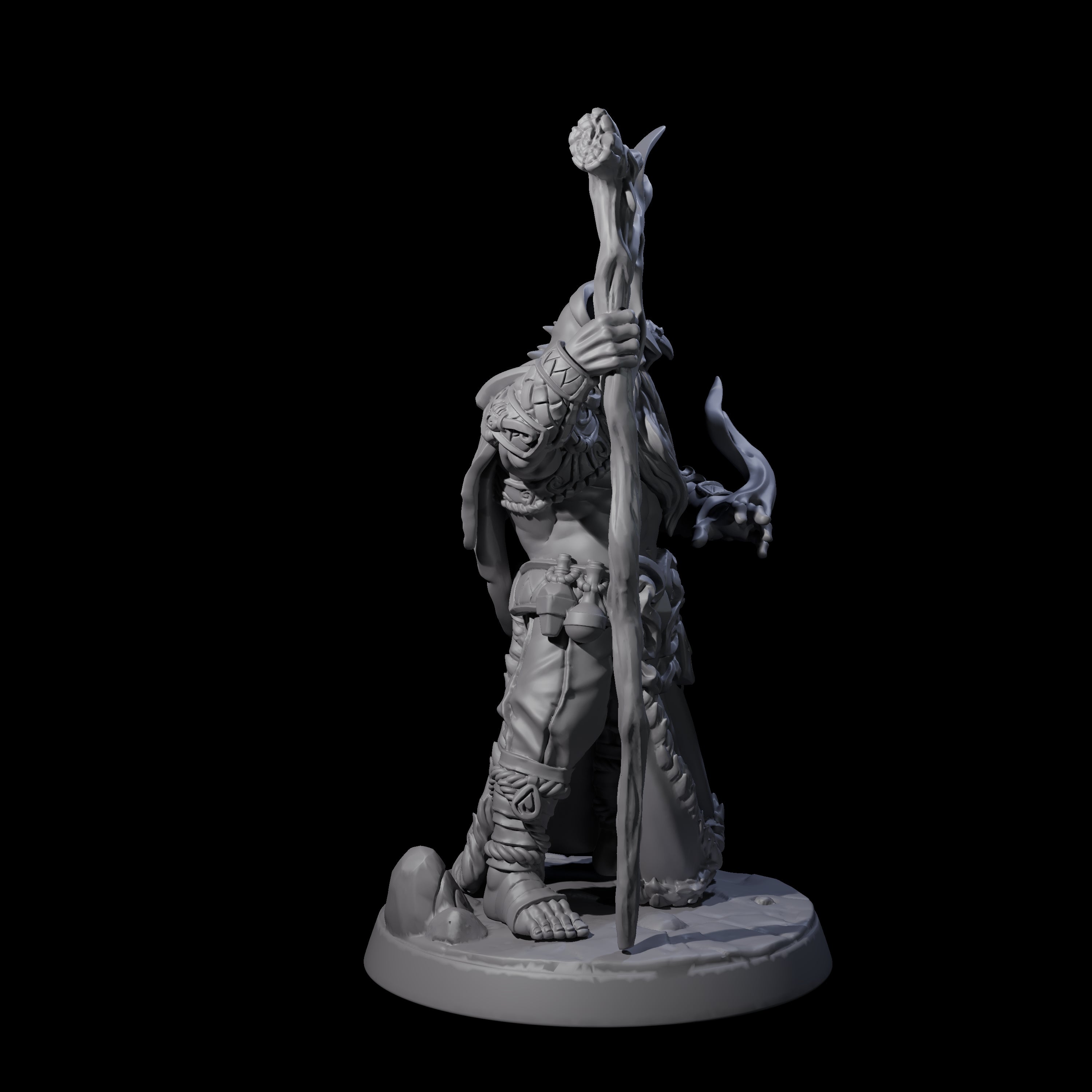 Old Northman Druid Miniature for Dungeons and Dragons, Pathfinder or other TTRPGs