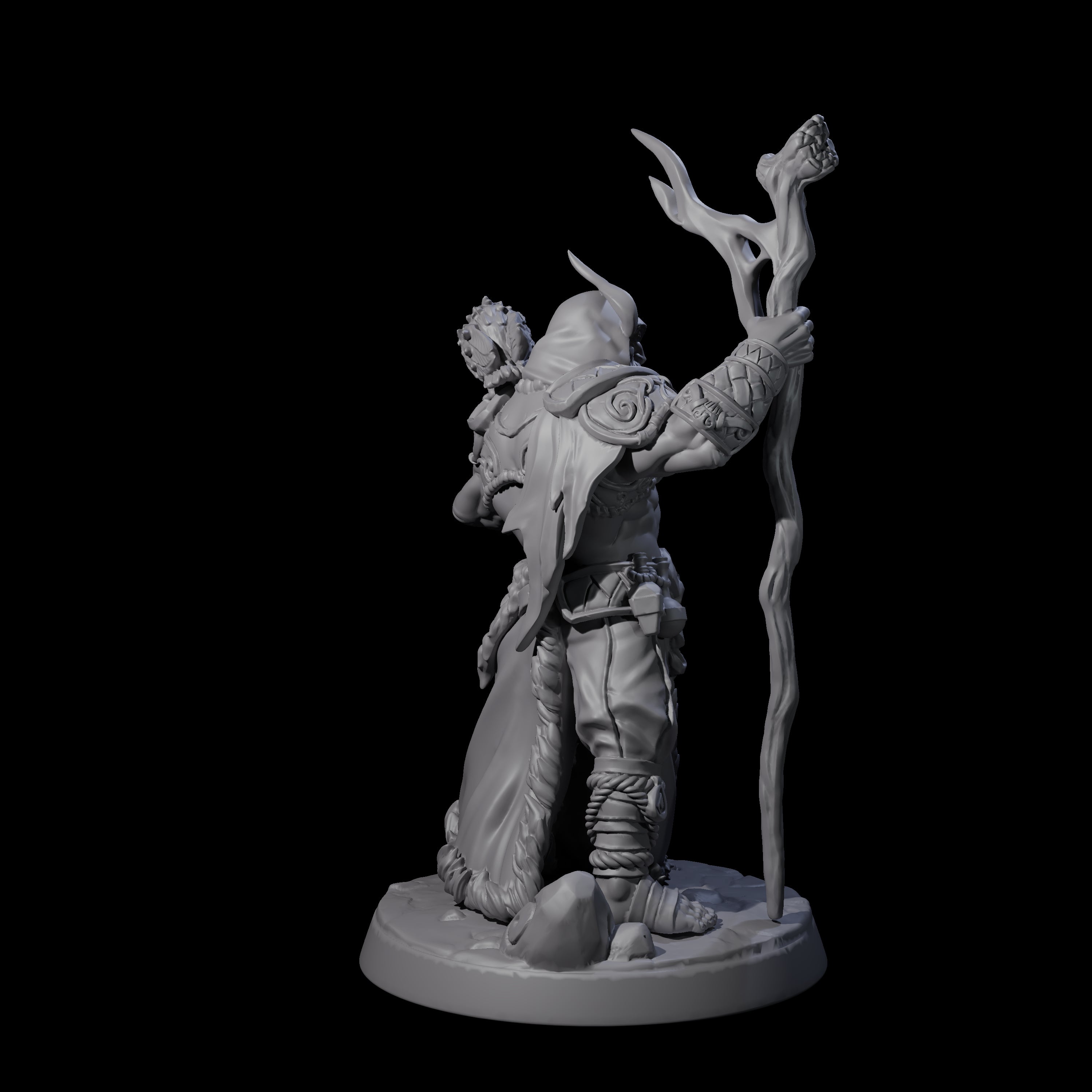 Old Northman Druid Miniature for Dungeons and Dragons, Pathfinder or other TTRPGs