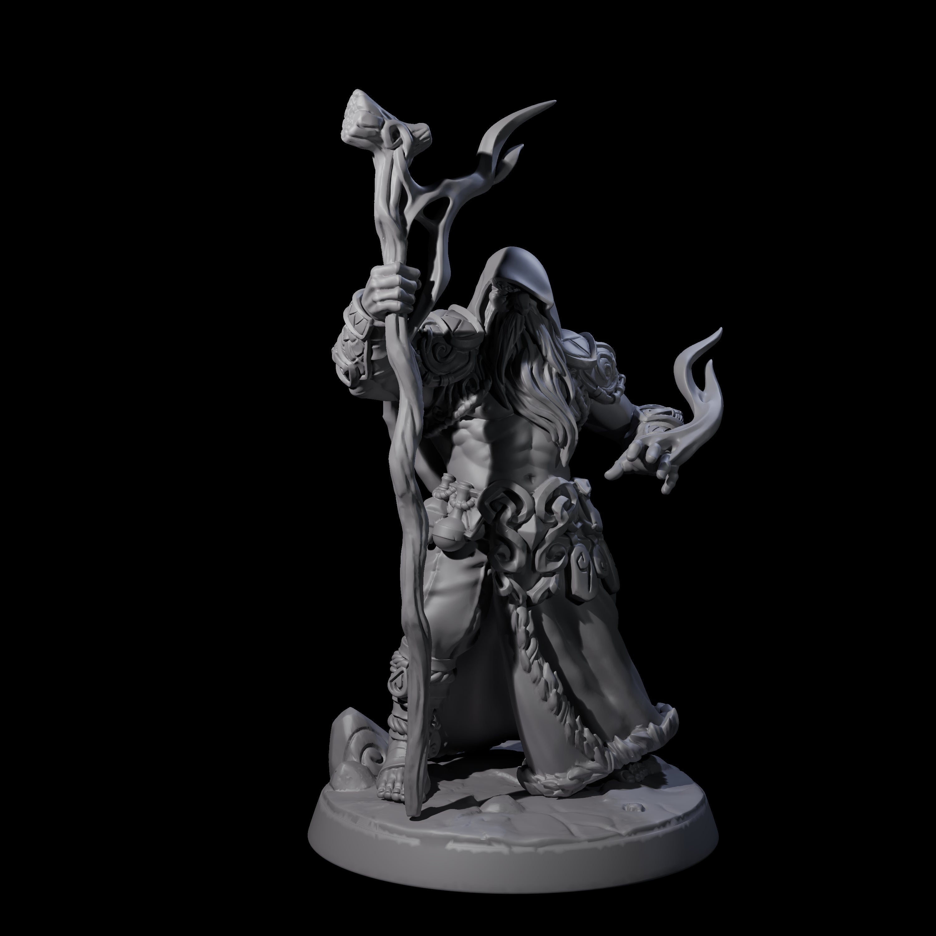 Old Northman Druid Miniature for Dungeons and Dragons, Pathfinder or other TTRPGs