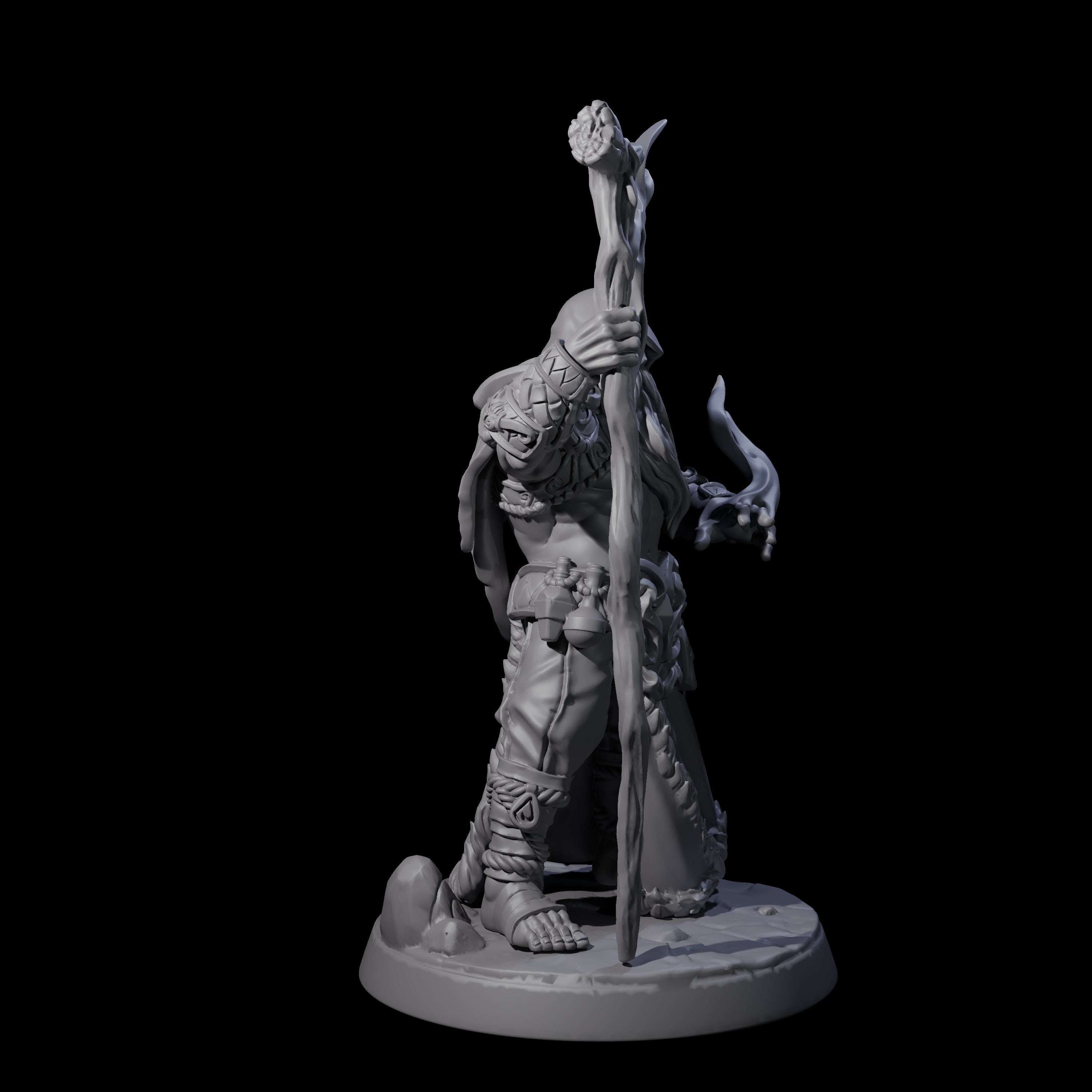 Old Northman Druid Miniature for Dungeons and Dragons, Pathfinder or other TTRPGs