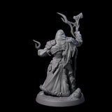 Old Northman Druid Miniature for Dungeons and Dragons, Pathfinder or other TTRPGs