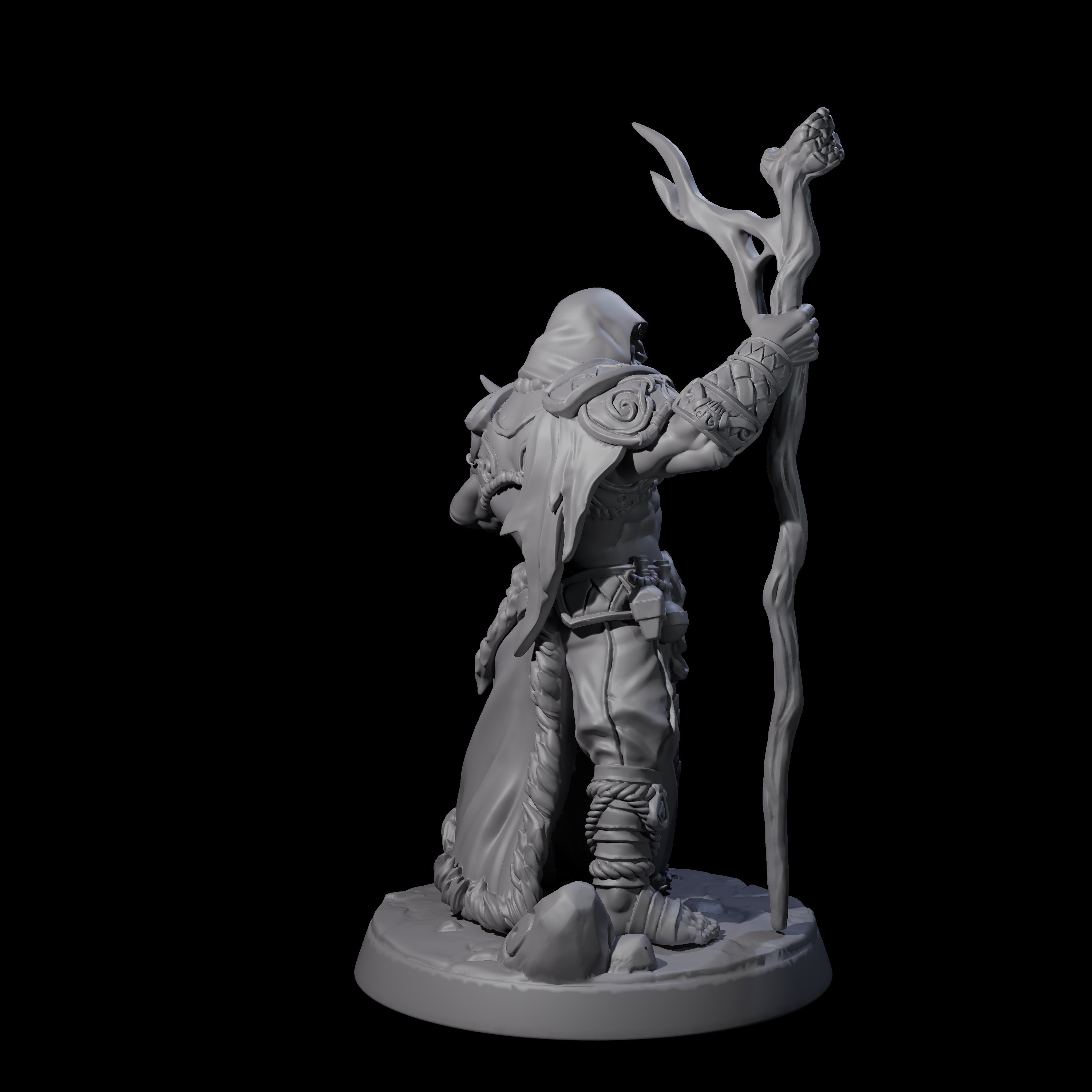 Old Northman Druid Miniature for Dungeons and Dragons, Pathfinder or other TTRPGs