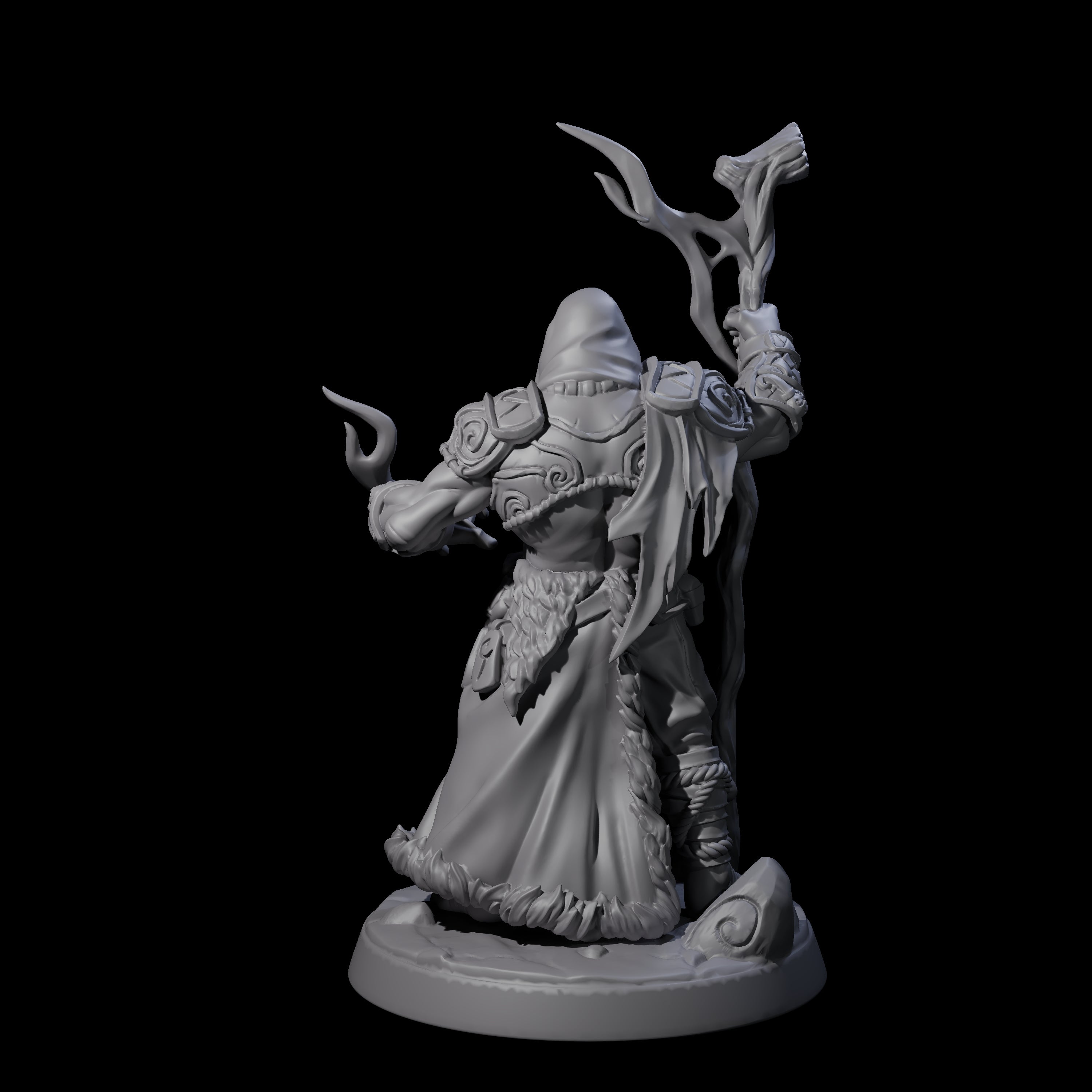 Old Northman Druid Miniature for Dungeons and Dragons, Pathfinder or other TTRPGs