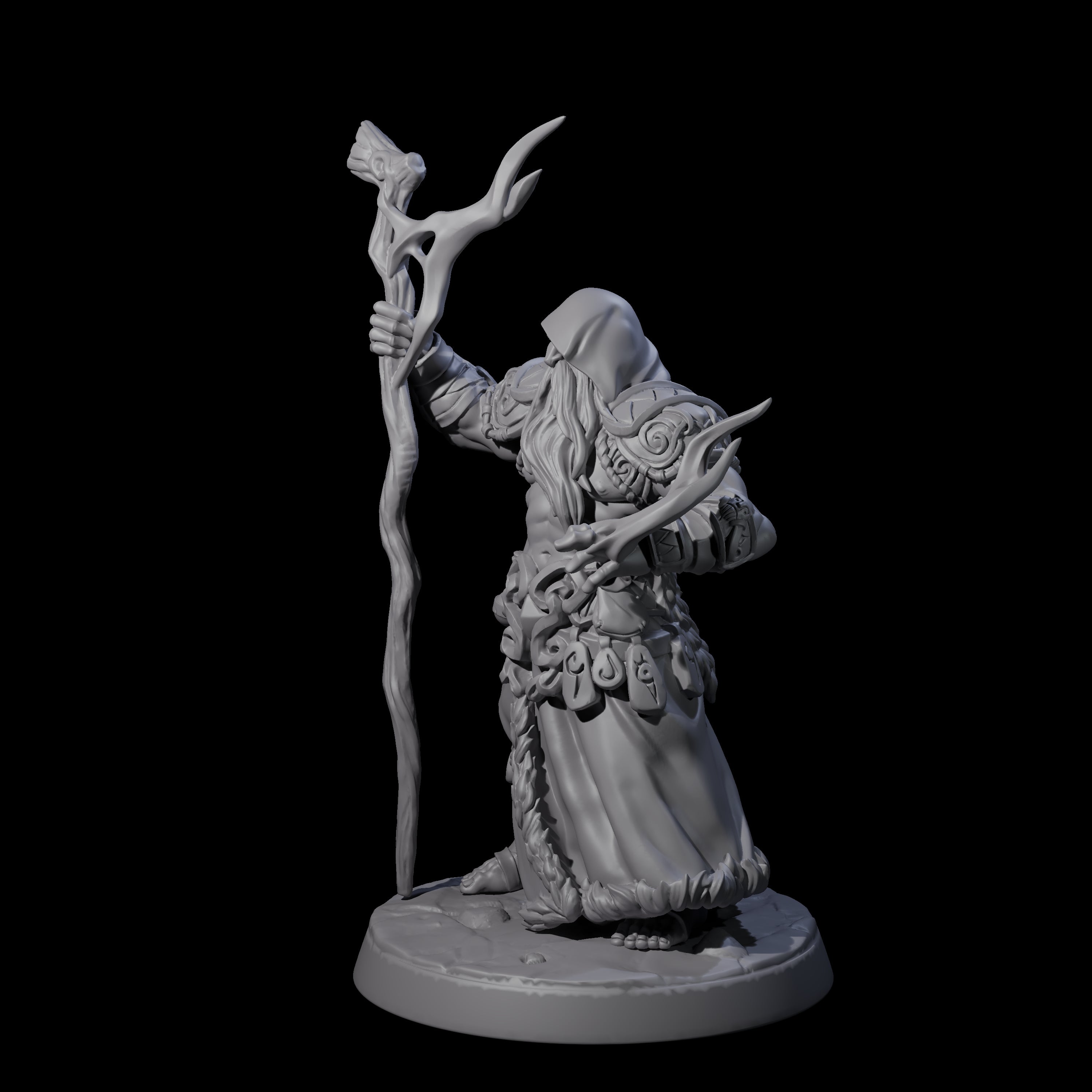 Old Northman Druid Miniature for Dungeons and Dragons, Pathfinder or other TTRPGs