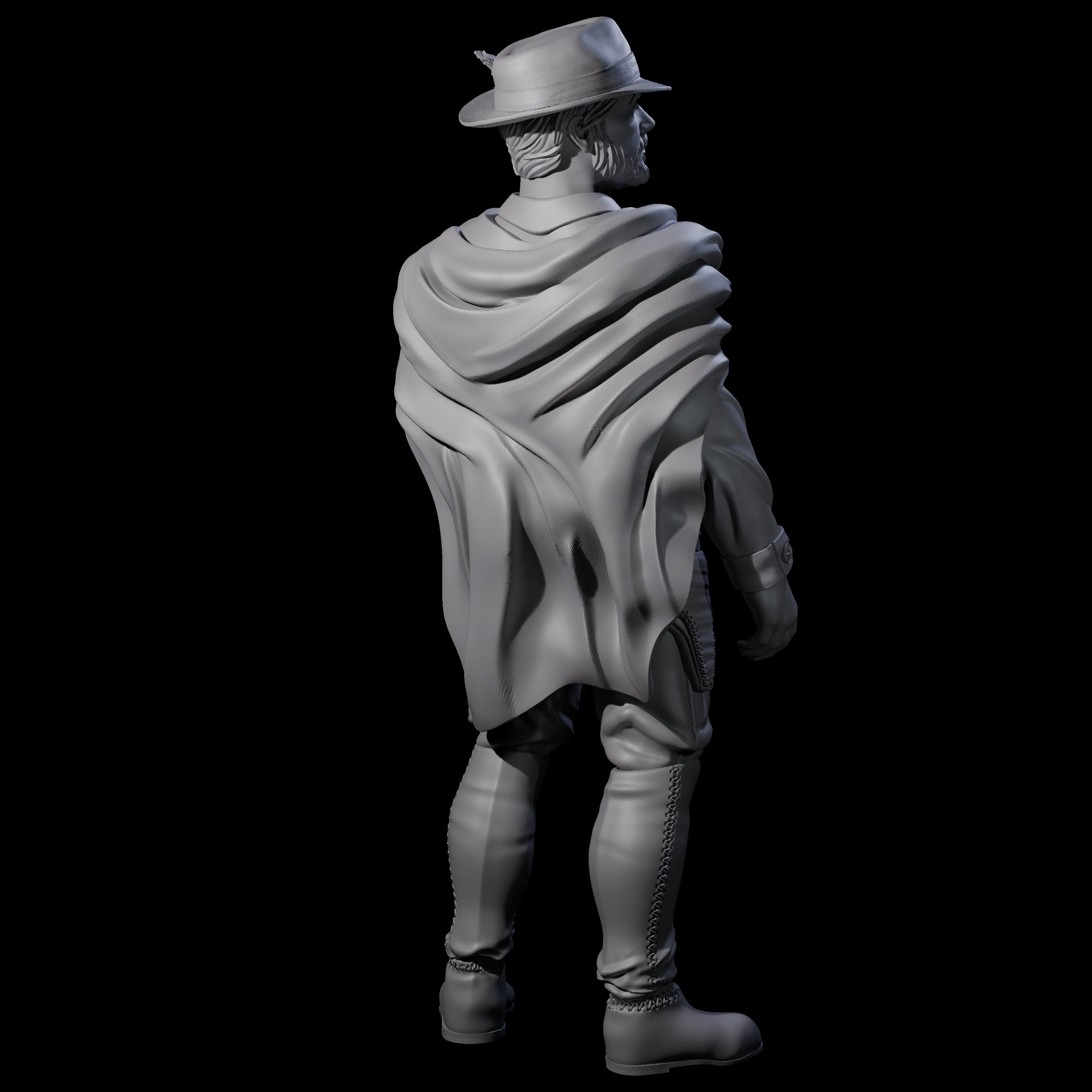 Old West Gunslinger Miniature for Dungeons and Dragons, Pathfinder or other TTRPGs