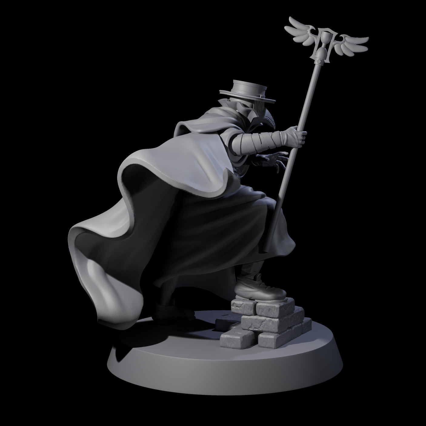 On Call Plague Doctor Miniature for Dungeons and Dragons, Pathfinder or other TTRPGs